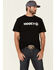 HOOey Men's Black Lock-Up Graphic T-Shirt , Black, hi-res