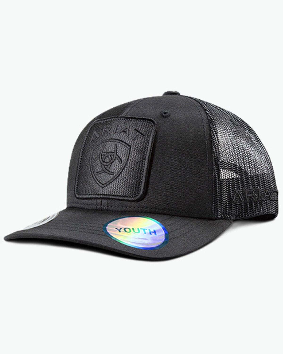 Ariat Kids' Logo Ball Cap, Black, hi-res