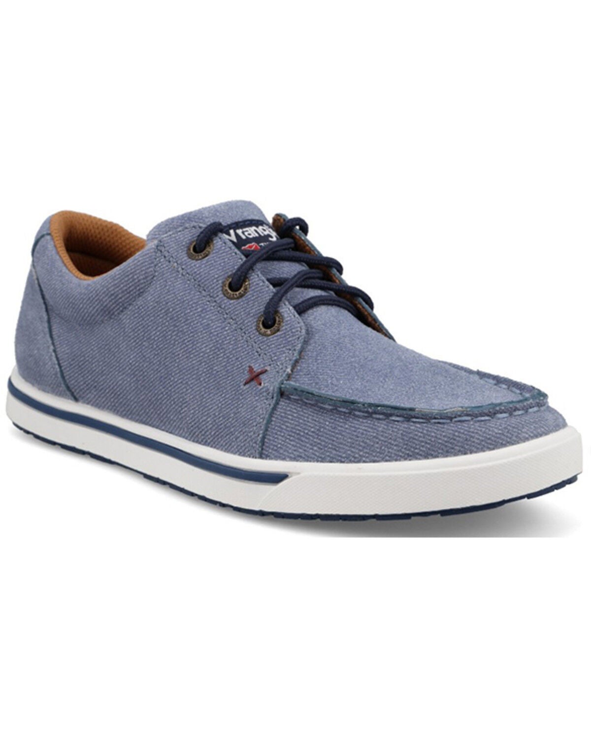 Image #1 - Twisted X Wrangler Women's Kicks Casual Shoes - Moc Toe, Blue, hi-res