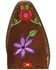 Image #6 - Dingo Little Girls' Flower Power Western Boots - Snip Toe, Brown, hi-res