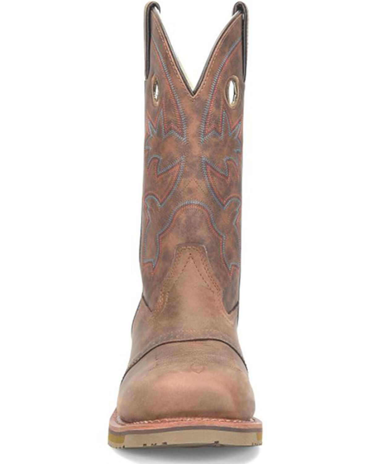 Image #4 - Double H Men's 12" Antonio Pull-On Work Boots - Composite Toe, Brown, hi-res