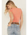 Image #4 - Free People Women's Protagonist Tee, Orange, hi-res