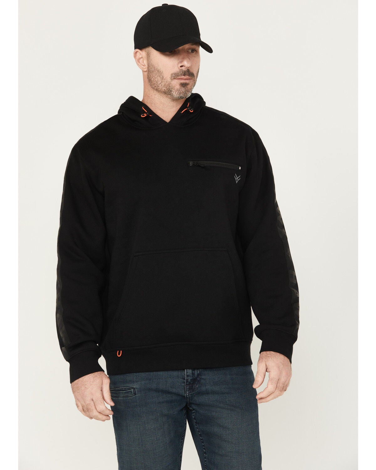 Hawx Men's Breaker Hooded Sweatshirt, Black, hi-res