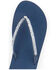 Image #3 - Yellow Box Women's Jello Rhinestone Sandals, Navy, hi-res