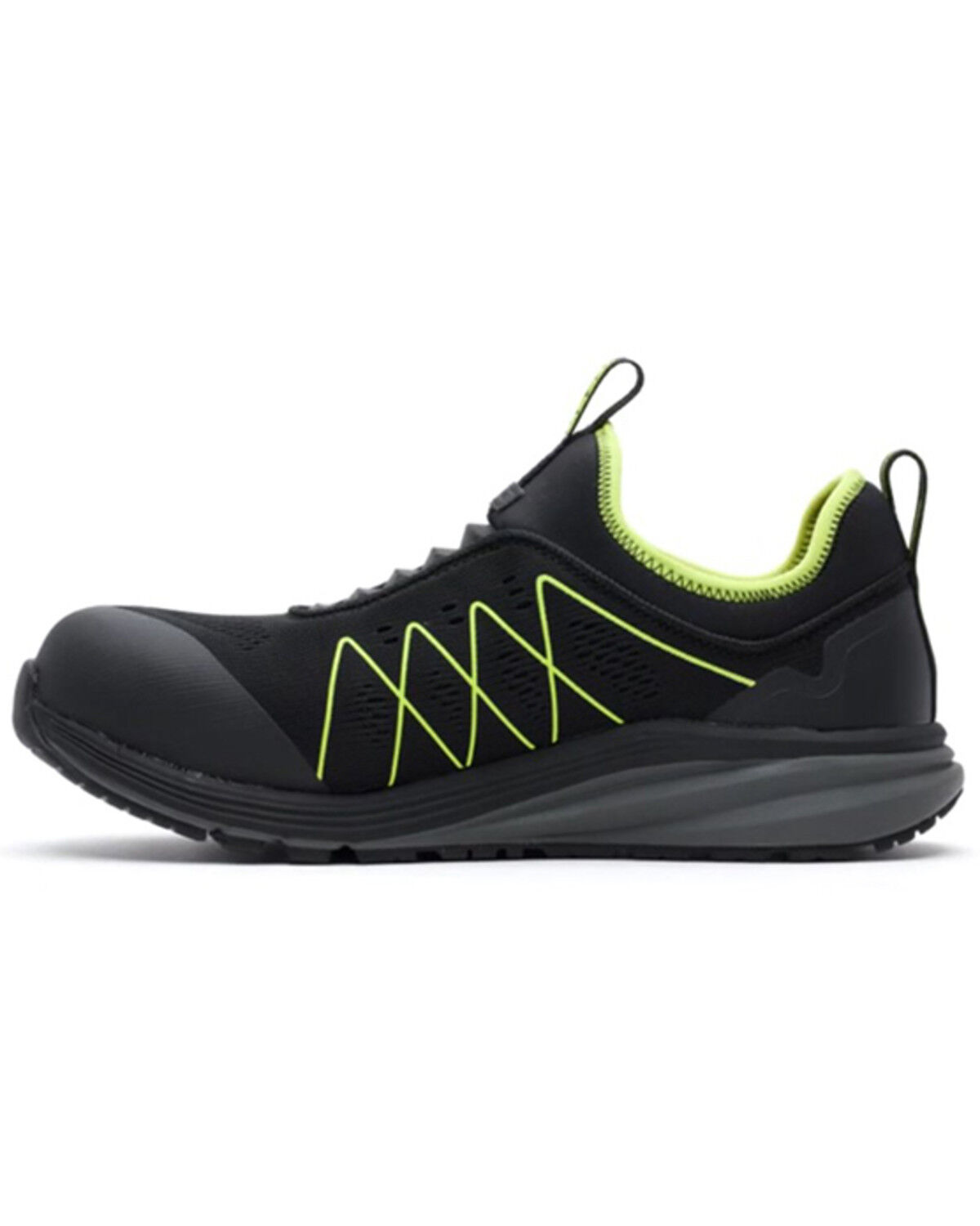 Image #3 - Keen Men's Vista Energy Shift Slip-On Work Sneakers - Carbon Toe, Black, hi-res