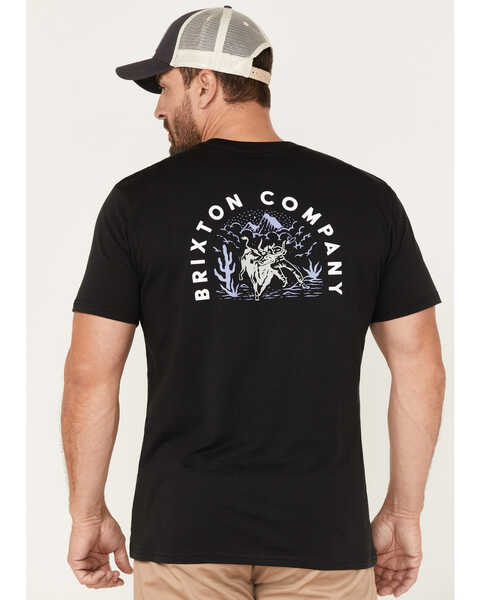 Brixton Men's West Graphic Short Sleeve Tailored T-Shirt, Black, hi-res