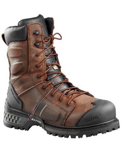 Image #1 - Baffin Men's Monster 8" (STP) Waterproof Work Boots - Composite Toe, Brown, hi-res