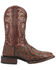 Image #2 - Dan Post Men's Dillinger Full Quill Ostrich Western Boots - Broad Square Toe , Brown, hi-res