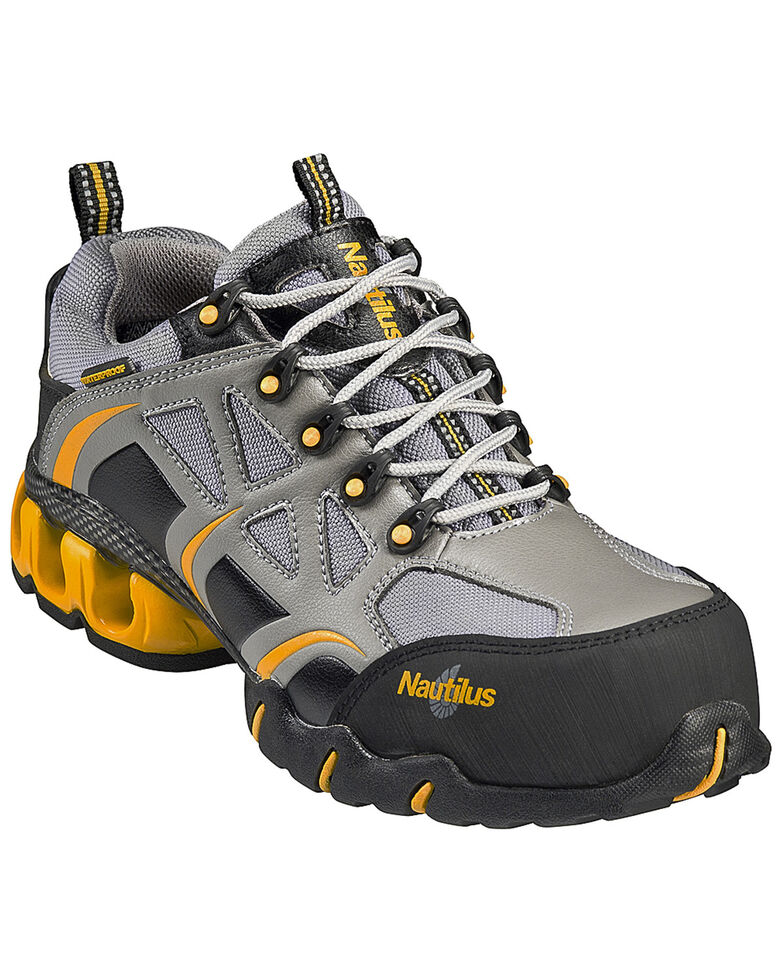 Nautilus Men's Nylon Microfiber Athletic Work Shoes - Composite Toe, Grey, hi-res
