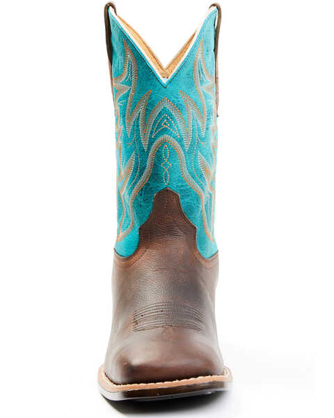 Image #4 - Cody James Men's Hoverfly Western Performance Boots - Broad Square Toe, Turquoise, hi-res