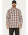 Image #1 - Moonshine Spirit&reg; Men's Red Tail Hawk Dobby Plaid Print Long Sleeve Snap Western Shirt, White, hi-res