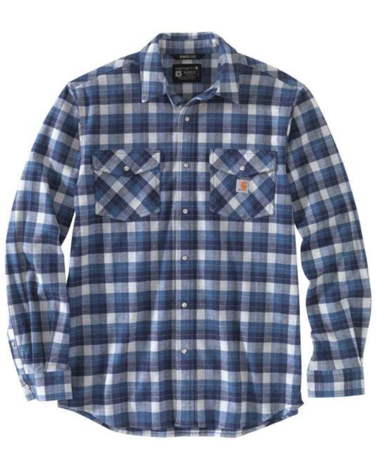 Long Sleeve Snap Western Flannel Shirt 