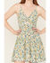 Image #3 - Angie Women's Floral Print Knot Front Mini Dress, Multi, hi-res