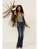 Image #4 - Understated Leather Women's Americana Star Fringe Suede Jacket, , hi-res