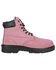 Image #2 - Moxie Trades Women's 6" Alice Waterproof Work Boots - Steel Toe, Pink, hi-res