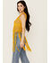 Image #2 - Rock & Roll Denim Women's Crochet Vest, Orange, hi-res