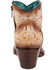Image #4 - Corral Women's Glow in the Dark Embroidered Western Booties - Round Toe, Tan, hi-res