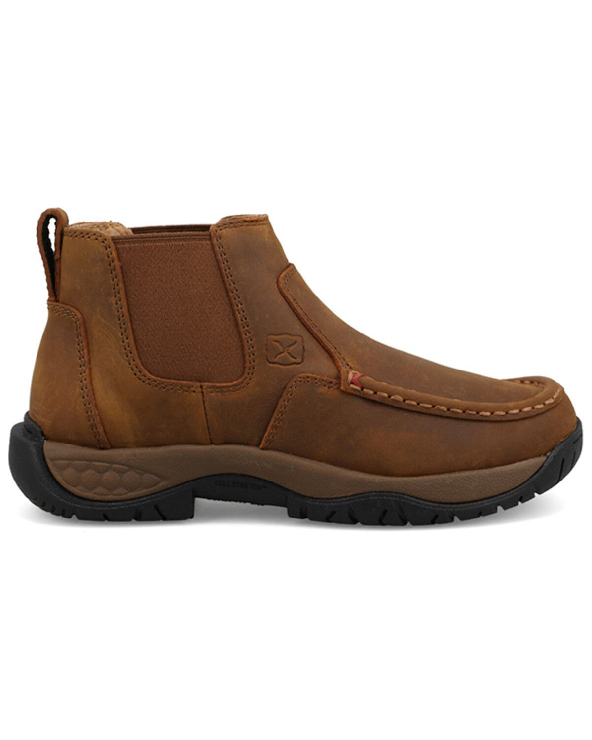 Image #2 - Twisted X Women's 4" All Around Chelsea Work Boots - Soft Toe, Brown, hi-res