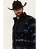 Image #2 - Wrangler Men's Mixed Sherpa Zip Jacket, Blue, hi-res