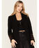 Image #3 - Shyanne Women's Southwestern Embroidered Coat, Black, hi-res