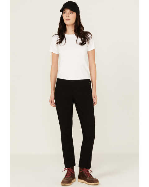 Image #1 - Carhartt Women's Force Relaxed Fit Ripstop Work Pants , Black, hi-res