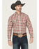 Image #1 - Ariat Men's Cruz Pro Series Plaid Print Long Sleeve Button-Down Stretch Western Shirt, Brown, hi-res