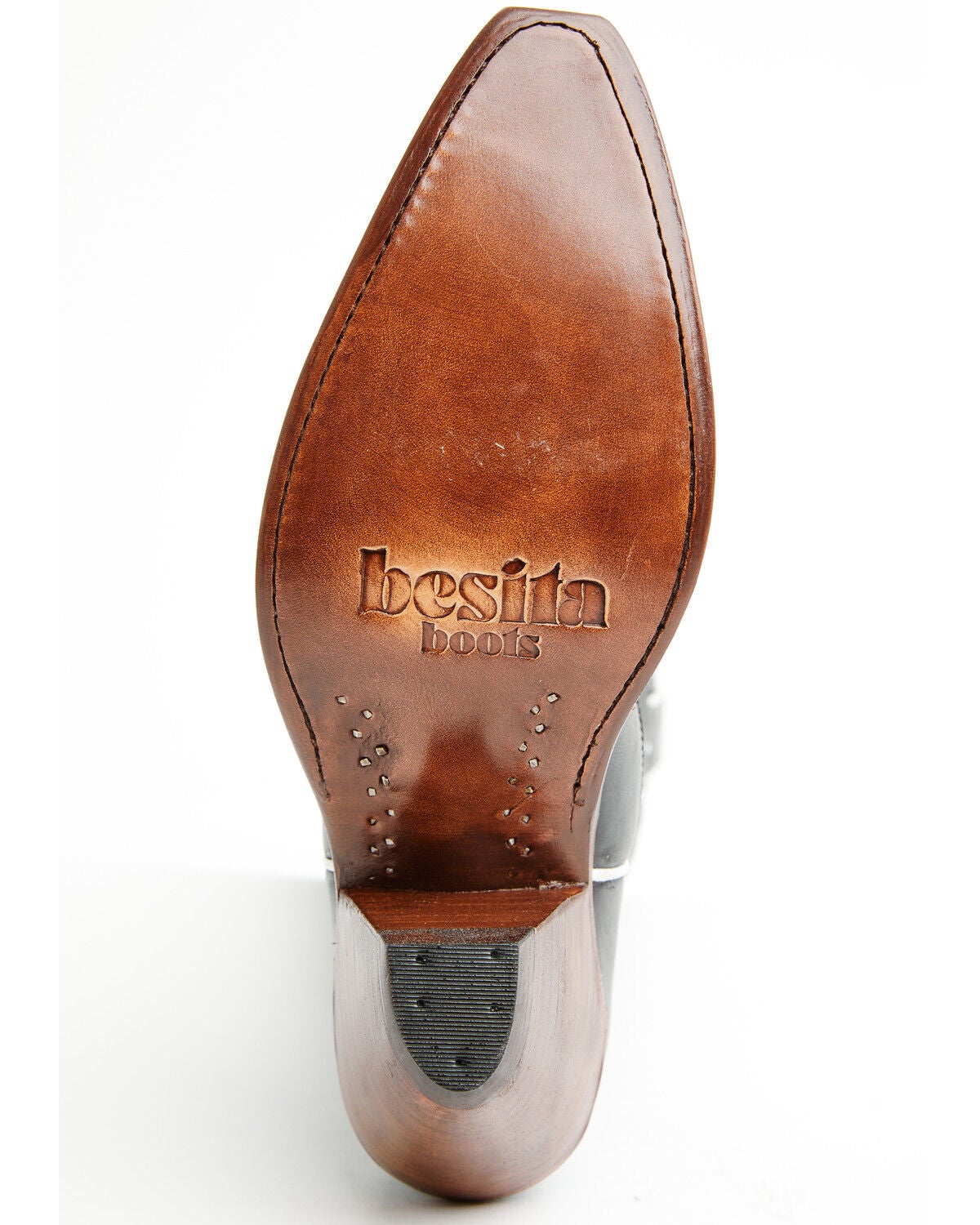 Image #7 - Besita Women's The Sunny Inlay Tall Western Boots - Snip Toe, Black/white, hi-res