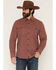 Image #1 - Dakota Grizzly Men's Major Solid Long Sleeve Button-Down Flannel Shirt, Rust Copper, hi-res