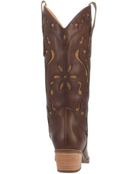 Image #5 - Dingo Women's Brown Burnished Western Boots - Snip Toe, Brown, hi-res