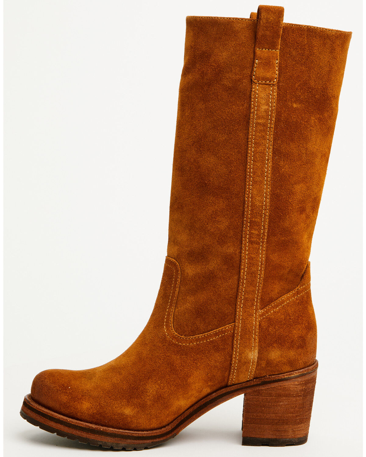 Image #3 - Cleo + Wolf Women's Scout Suede Fashion Boots - Round Toe, Cognac, hi-res