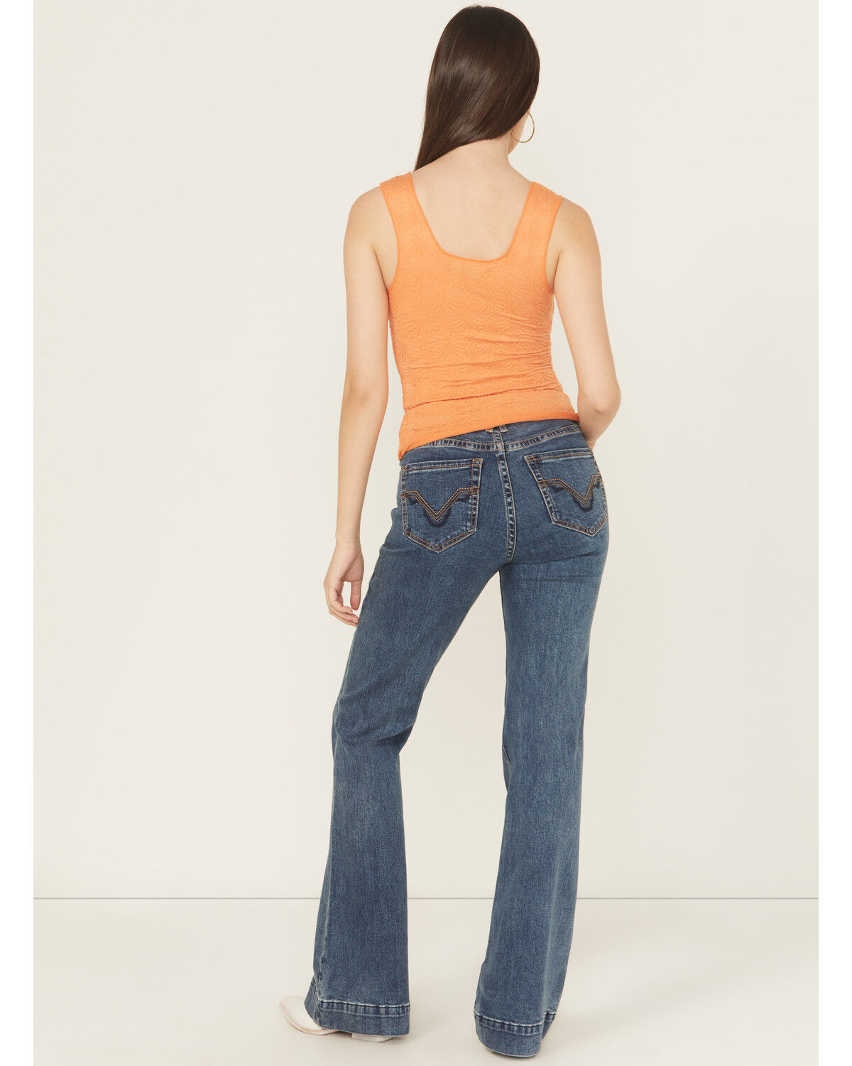 Image #3 - Rock & Roll Denim Women's Trouser Stretch Denim Jeans, Medium Wash, hi-res