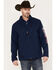 Image #2 - RANK 45® Men's Arlington Embroidered Softshell Jacket, Navy, hi-res