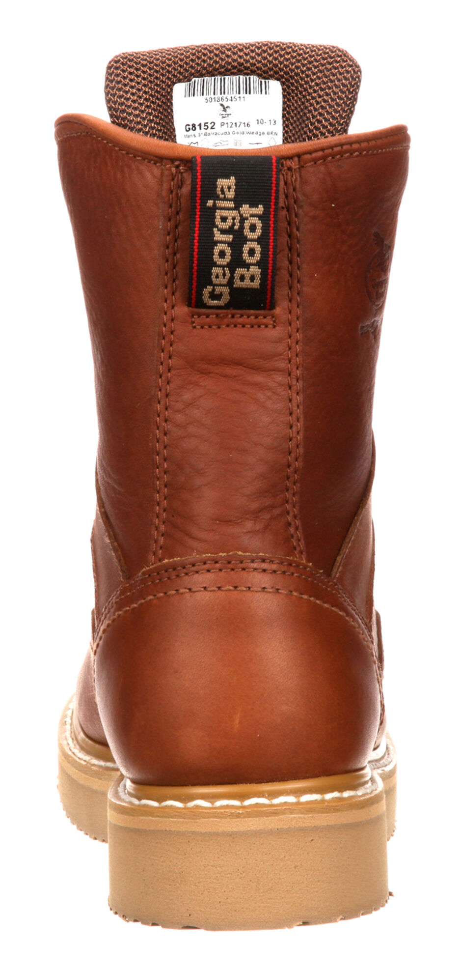 Image #7 - Georgia Boot Men's Wedge Work Boots - Steel Toe, Brown, hi-res