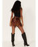 Image #3 - Any Old Iron Women's Sequins and Fringe Shorts, Rust Copper, hi-res