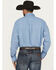 Image #4 - George Strait by Wrangler Men's Geo Print Long Sleeve Button-Down Stretch Western Shirt - Tall, Blue, hi-res
