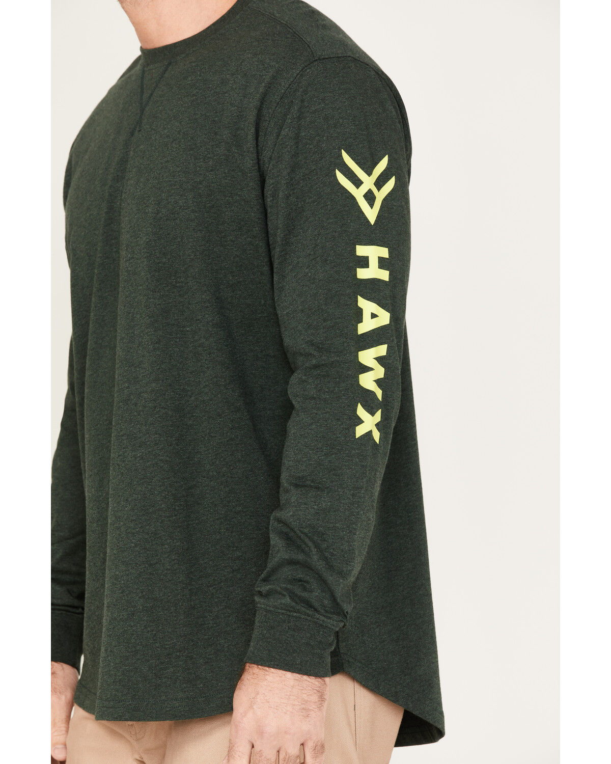 Image #3 - Hawx Men's Logo Graphic Work T-Shirt, Dark Green, hi-res