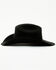 Image #3 - Justin Black Hills Jr 2X Felt Cowboy Hat , Black, hi-res