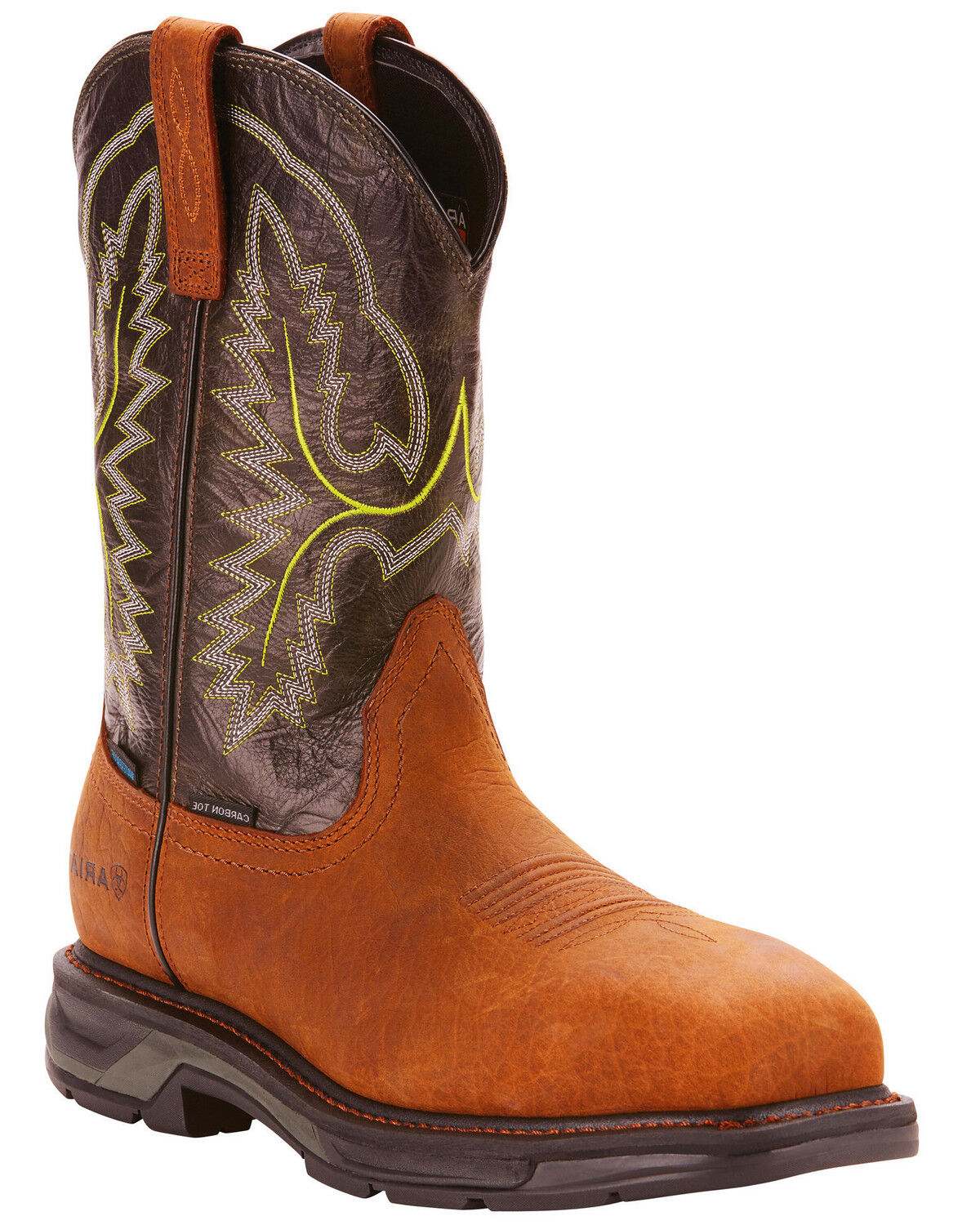 Image #1 - Ariat Men's WorkHog® XT H20 Western Boots - Broad Square Toe, Brown, hi-res