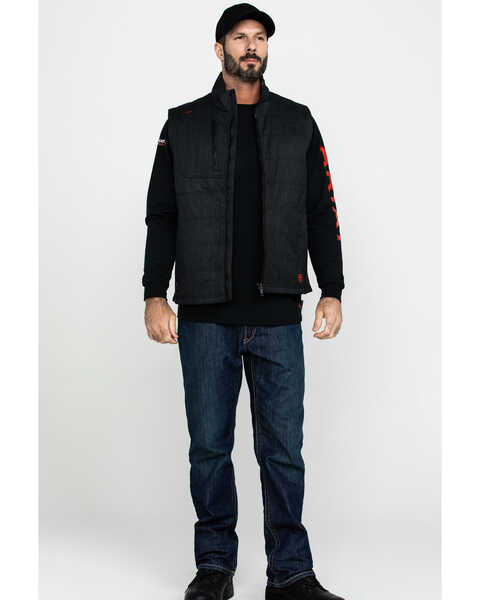 Image #6 - Ariat Men's FR Cloud 9 Insulated Work Vest - Tall , Black, hi-res