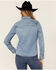 Image #3 - Idyllwind Women's Medium Wash Long Sleeve Signature Turquoise Snap Western Shirt, Medium Wash, hi-res