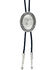 Montana Silversmiths Men's Oval Silver Engraved Bolo Tie, Silver, hi-res