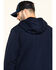 Hawx Men's FR Zip Up Fleece Hooded Work Hoodie , Navy, hi-res