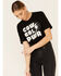 Ali Dee Women's Cowgirl Power Graphic Tee , Black, hi-res