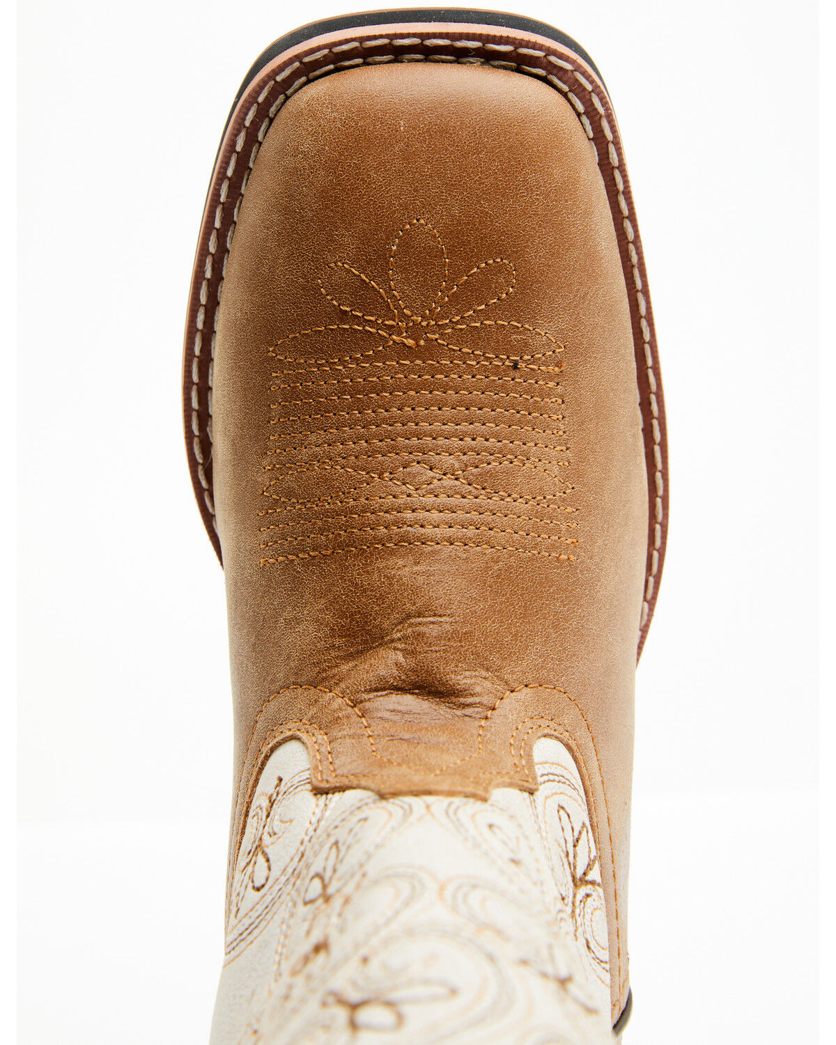 Image #6 - Laredo Women's Erika Western Boots - Broad Square Toe, Camel, hi-res