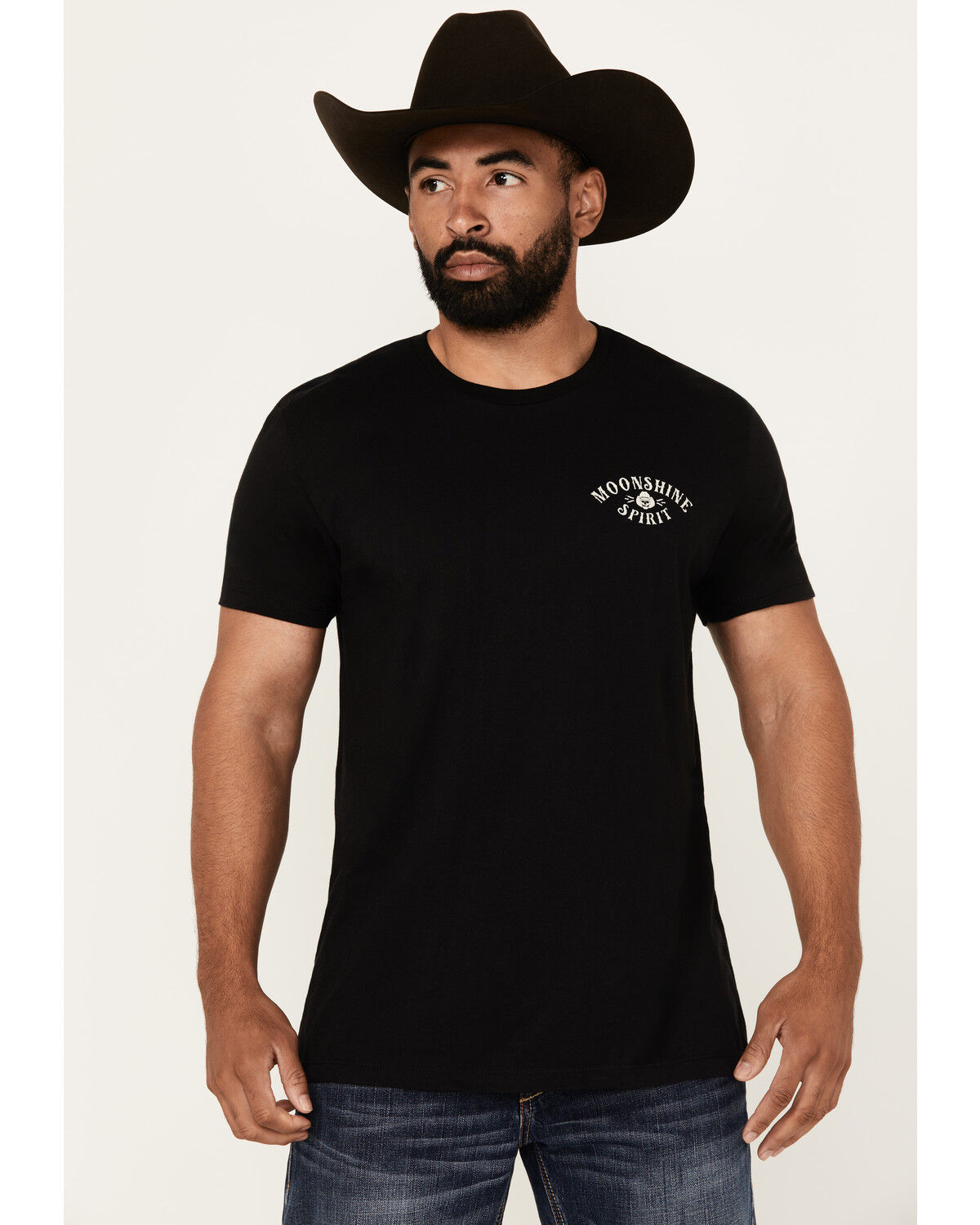 Image #2 - Moonshine Spirit Men's Vaquero Short Sleeve Graphic T-Shirt, Black, hi-res