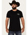 Image #2 - Moonshine Spirit Men's Vaquero Short Sleeve Graphic T-Shirt, Black, hi-res
