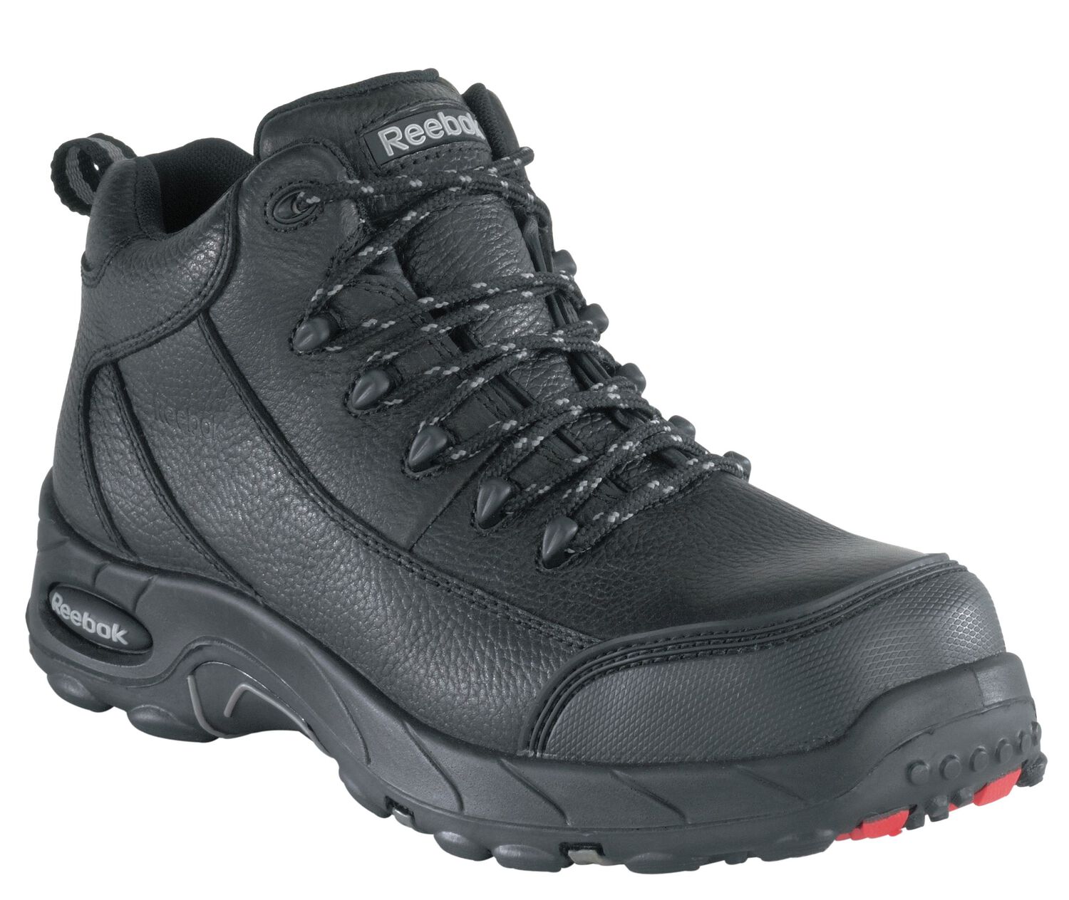 Image #1 - Reebok Men's Tiahawk Sport Hiker Waterproof Work Boots - Composite Toe, Black, hi-res