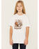 Image #1 - Ariat Girl's Horseshoe Rodeo Short Sleeve Graphic Tee, , hi-res