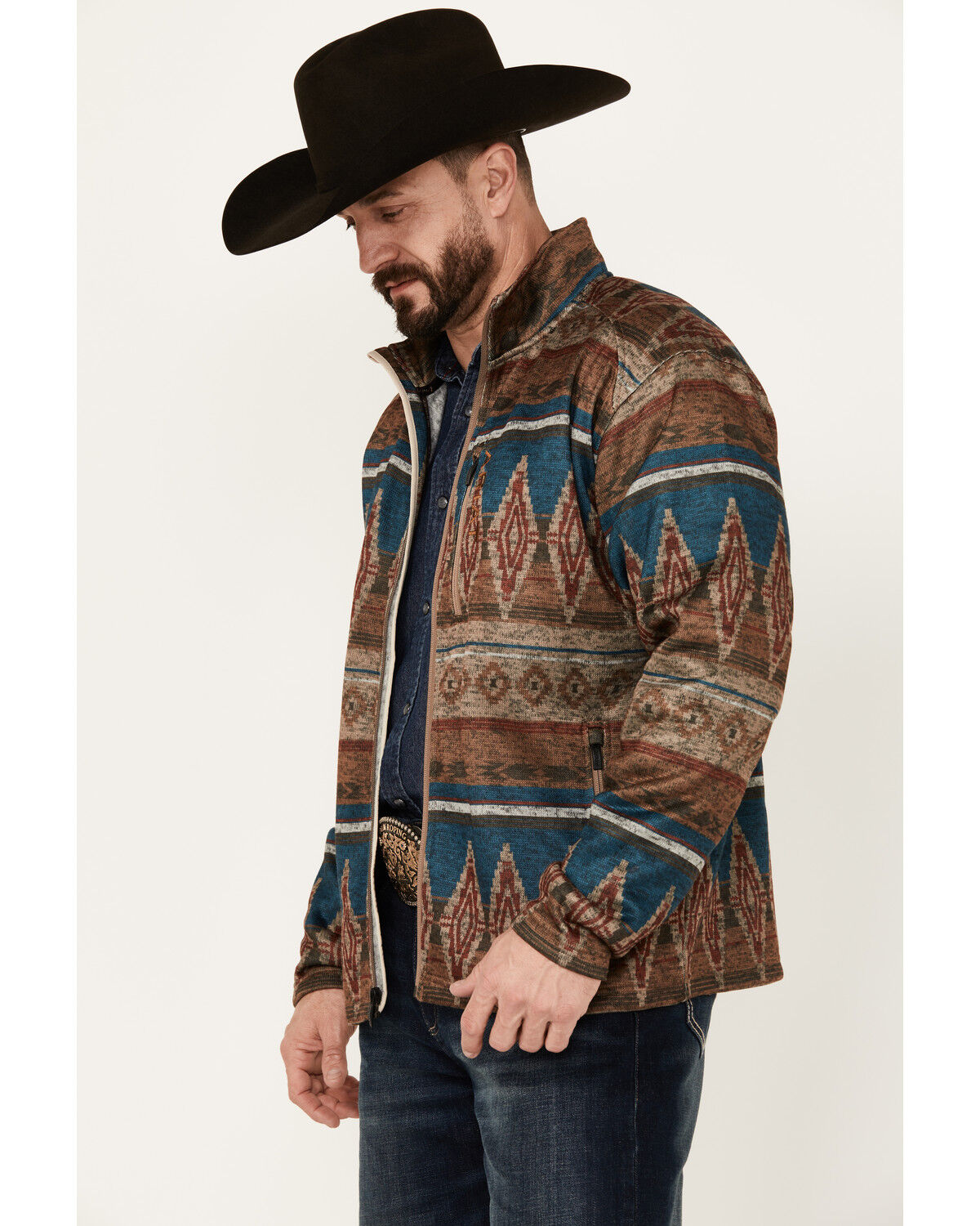 Image #2 - Ariat Men's Caldwell Southwestern Print Full Zip Jacket, , hi-res