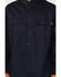 Image #3 - Forge Workwear Men's FR Solid Long Sleeve Button-Down Work Shirt, Navy, hi-res